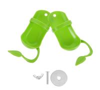HYTROVE Support pour Perroquet en Plastique Vert 2 Pcs Design Unique et Pratique pour Nourrir Les Oiseaux en Cage