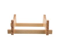 HYTROVE Support pour tonneau à bière 3L en bois naturel, socle robuste pour distributeur de boissons, présentoir décoratif pour station de boisson et bar à vins