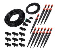 HYTROVE Système Irrigation Automatique pour Jardin avec Tuyau de Distribution et Gicleurs Réglables Kit Arrosage Économiseur Eau pour Balcon et Pelouse pour Plantes et DIY