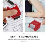 HYTROVE Tampon Sécurité Compact Rouge Petite Cachet de Protection Vie Privée Sceau Anti-fuite Informations Personnelles pour Courrier et Documents Confidentiels