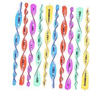 HYTROVE Tiges Réfléchissantes Spirales pour Oiseaux - Protection Extérieure Et Cultures - 30 Cm, Lot de 10 Pièces Multicolores, Dispositif Antivolatile à Effet Miroir pour Espaces Extérieurs
