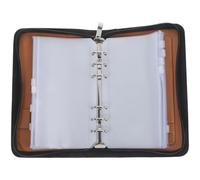 HYTROVE Trousse à Pharmacie Étanche en Pu avec Rangement à Feuilles Mobiles, 6 Compartiments Zippés, pour Voyage et Petits Objets, Dimensions 21x13cm