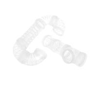 HYTROVE Tube De Sport Externe pour Hamster Accessoire en Plastique Tunnel Blanc Jouet D'exploration Compatible Cages à Hamster pour Petits Rongeurs