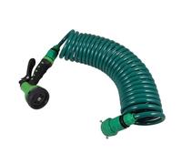 HYTROVE Tuyau à Bobine pour Lavage de Voiture avec Pulvérisateur Tuyau Spiralé Multifonction Compatible avec Connexions Standard Aux et Aux Températures Négatives pour Arrosage et