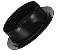 HYTROVE Ventilateur D'extraction Rond Silencieux pour Système de Ventilation Domestique, Technologie Basse Consommation en Abs Noir, pour Salle de Bain Cuisine