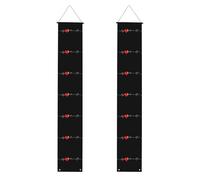 HYTTER Bannière de porche imprimée avec électrocardiogramme d'amour pour remise de diplôme - Robuste, durable, lavable et réutilisable, décoration de remise de diplôme pour fêtes, cérémonies, portes