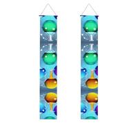 HYTTER Bannière de porche imprimée de chimie scientifique abstraite - Robuste, durable, lavable et réutilisable, décoration de remise de diplôme pour fêtes, cérémonies, portes d'entrée