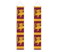 HYTTER Bannière de porche imprimée drapeau du Sri Lanka - Robuste, durable, lavable et réutilisable, décoration de remise de diplôme pour fêtes, cérémonies, portes d'entrée