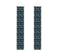 HYTTER Bannière de porche imprimée libellule bleue - Robuste, durable, lavable et réutilisable, décoration de remise de diplôme pour fêtes, cérémonies, portes d'entrée