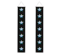 HYTTER Bannière de porche imprimée Little Star on morning glory - Robuste, durable, lavable et réutilisable - Décoration de remise de diplôme pour fêtes, cérémonies, portes d'entrée