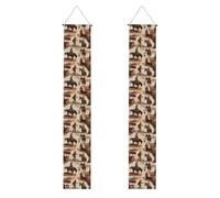 HYTTER Bannière de porche imprimée People of the Desert - Robuste, durable, lavable et réutilisable - Décoration de remise de diplôme pour fêtes, cérémonies, portes d'entrée