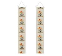 HYTTER Bannière de porche imprimée poisson rouge dans la fontaine - Robuste, durable, lavable et réutilisable, décoration de remise de diplôme pour fêtes, cérémonies, portes d'entrée