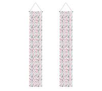 HYTTER Bannière de porche imprimée Tour Eiffel Love Paris - Robuste, durable, lavable et réutilisable - Décoration de remise de diplôme pour fêtes, cérémonies, portes d'entrée