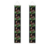 HYTTER Bannière de porche imprimée Turquie dans le trèfle - Robuste, durable, lavable et réutilisable, décoration de remise de diplôme pour fêtes, cérémonies, portes d'entrée