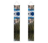 HYTTER Belle bannière de porche imprimée Yosemite National Park - Robuste, durable, lavable et réutilisable, décoration de remise de diplôme pour fêtes, cérémonies, portes d'entrée