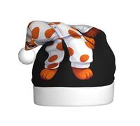 HYTTER Bonnet de Noël imprimé panda rouge en pyjama pour adulte, bord doux et moelleux, léger et confortable