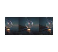 HYTTER Bubbles in The Starry Sky Print Tapis de souris extra large pour ordinateur de bureau Clavier de jeu Version épaisse 30,5 x 80 cm