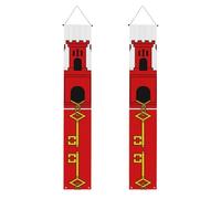 HYTTER Drapeau de Gibraltar - Bannière de porche imprimée pour remise de diplôme - Robuste, durable, lavable et réutilisable - Décoration de remise de diplôme pour fêtes, cérémonies, portes d'entrée