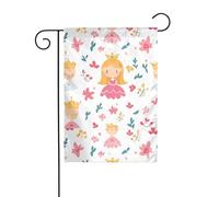 HYTTER Drapeau de jardin imprimé de contes de fées dans les dessins animés 30,5 x 45,7 cm pour jardin, terrasse, balcon