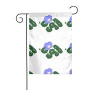 HYTTER Drapeau de jardin imprimé Morning Gloire sous feuilles vertes Décoration de cour 30,5 x 45,7 cm pour jardin, terrasse, balcon