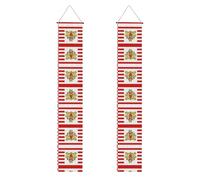 HYTTER Drapeau du Sénat de Brême - Bannière de porche imprimée pour remise de diplôme - Robuste, durable, lavable et réutilisable - Décoration de remise de diplôme pour fêtes, cérémonies, portes