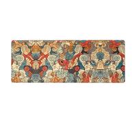 HYTTER Eft and Right Brain Advantage Tapis de souris extra large pour ordinateur de bureau Clavier de jeu Version épaisse 30,5 x 80 cm