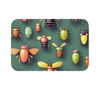 HYTTER Insect Atlas - Tapis de sol en velours avec bordure en cristal - Pour chambre à coucher, salon, dortoir, décoration de la maison