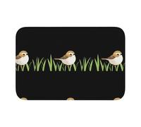 HYTTER Little Sparrow in The Rice Field - Tapis de sol en velours avec bordure en cristal - Pour chambre à coucher, salon, dortoir, décoration de la maison
