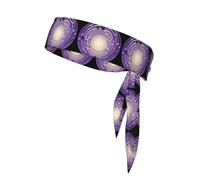 HYTTER Little Stars in The Purple Vortex Prints Quick Dry Moisture Wicking, Bandeau athlétique multifonction pour homme et femme