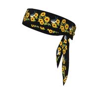 HYTTER Little Swallow Among Sunflowers Prints Quick Dry Moisture Wick, Bandeau athlétique multifonction pour homme et femme