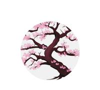 HYTTER Lot de 6 cartes de désodorisants de voiture rondes en forme d'arbre de cerisier : cartes parfumées à suspendre pour armoire, salle de bain, voiture, décoration intérieure