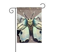 HYTTER Magnifique drapeau de jardin imprimé papillon de nuit pour décoration de cour 30,5 x 45,7 cm pour jardin, terrasse, balcon