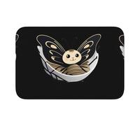 HYTTER Moth in The Cradle Tapis de sol en velours avec bordure en cristal imprimé pour chambre à coucher, salon, dortoir, décoration de la maison