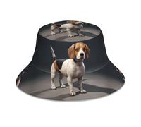 HYTTER Ovely Chapeau bob réfléchissant imprimé beagle pour chien Restez élégant et protégé pour les activités de plein air unisexe