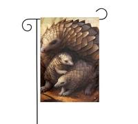 HYTTER Pangolin Impression parentale Drapeau de jardin Décoration de cour 30,5 x 45,7 cm pour jardin, terrasse, balcon