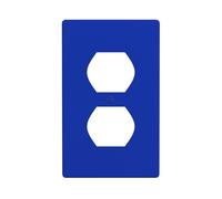 HYTTER Panneau mural double pour prise électrique Bleu roi 11,4 x 7 cm