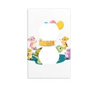HYTTER Panneau mural pour fête d'anniversaire Motif petite tortue 11,4 x 7 cm