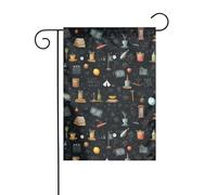 HYTTER Papier peint tableau imprimé drapeau de jardin décoration cour 30,5 x 45,7 cm pour jardin, terrasse, balcon