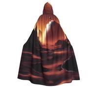 HYTTER Poncho à capuche imprimé Alien Planet pour adultes, cape pour adultes, décoration de fête, costume de Mardi Gras, facile d'entretien, durable