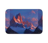 HYTTER Red Mountain Tapis de sol en velours imprimé cristal pour chambre à coucher, salon, dortoir, décoration de la maison