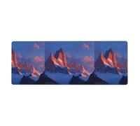 HYTTER Red Mountain Tapis de souris extra large pour ordinateur de bureau et gaming Version épaisse 30,5 x 80 cm