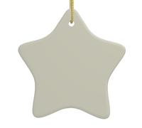 HYTTER Tableau de plage de sable blanc en céramique avec pendentif en forme d'étoile facile à accrocher, très approprié pour décorer les arbres de Noël