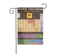 HYTTER Tableau périodique des éléments Impression Drapeau de Jardin Cour Décoration 30,5 x 45,7 cm pour Jardin Terrasse Balcon