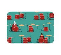 HYTTER Tapis de sol en velours avec motif de batteur imprimé cristal pour chambre à coucher, salon, dortoir, décoration de la maison