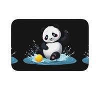 HYTTER Tapis de sol panda jouant avec une balle dans l'eau - En velours - Pour chambre à coucher, salon, dortoir, décoration de la maison