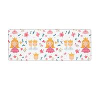 HYTTER Tapis de souris extra large avec motif contes de fées dans les dessins animés pour ordinateur, bureau, clavier de jeu, version épaisse, 30,5 x 80 cm