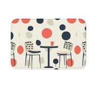 HYTTER The Beauty of Circles Tapis de sol en velours imprimé cristal pour chambre à coucher, salon, dortoir, décoration de la maison