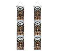 HYTTER The Metropolitan Museum of Art in New York Bannière de porche imprimée pour remise de diplôme - Robuste, durable, lavable et réutilisable, décoration de remise de diplôme pour fêtes, cérémonies