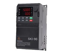 Hyuduo 1,5 KW du Contrôleur de Moteur de Fréquence Variable Sortie 3 Phase 3.8A 0-650Hz pour SKI90E-1D5G-4 3 Phase 5A 50-60Hz Entrée avec Module IGBT intégré et Matériau ABS