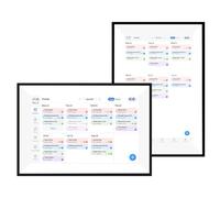 Hyuduo 10,1 Pouces Smart Digital Calendar Family Planner Planificateur Interactif Affichage de L'écran Tactile Outlook Sync pour la Planification Transparente Mode D'image Photo de
